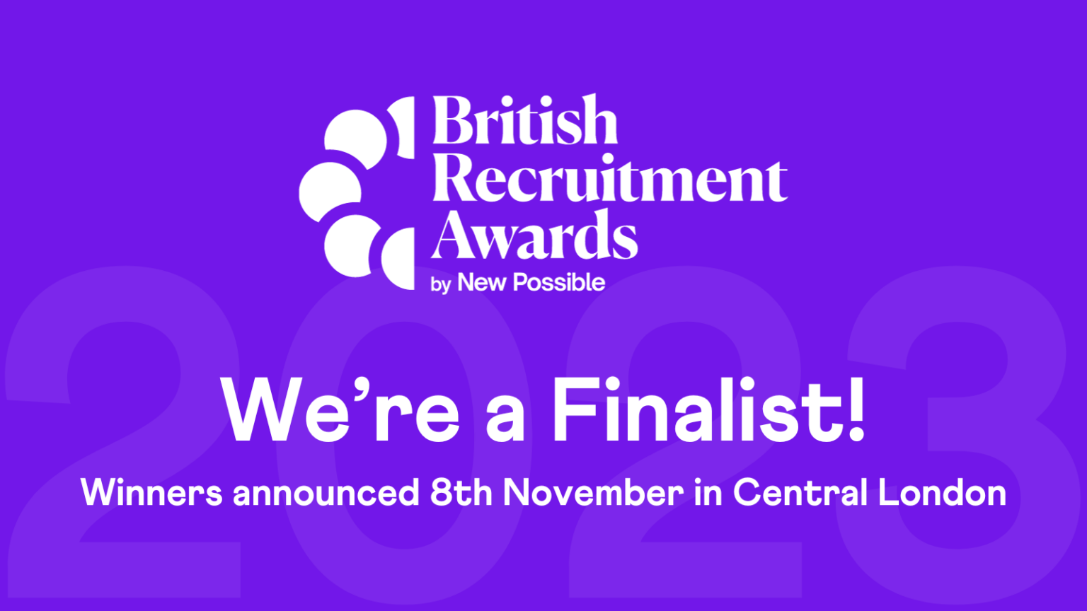 We're a Finalist